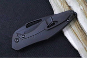 Koenig Mini Arius NonFlipper - Matte Black DLC Corda Patterned Handle - Matte Black DLC Finished Blade - Black DLC Spacer & Hardware & Clip (Gen 1) - Northwest Knives