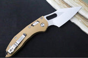Microtech Stitch RAM-Lock Manual - Wharncliffe Blade / Tan Fluted G-10 Handle 169RL-10APFLGTTA - Northwest Knives