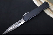 Microtech Hera II OTF - Double Edge / Apocalyptic Blade / Black Aluminum Handle 1702-10AP - Northwest Knives