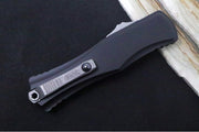 Microtech Hera II OTF - Double Edge / Apocalyptic Blade / Black Aluminum Handle 1702-10AP - Northwest Knives