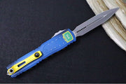 Microtech Ultratech ZBP (Zero Blade Play) Gen III OTF Fallout Signature Series - Apocalyptic Finish / Dagger Blade / "Fallout" Anodized Aluminum Handle 1122-10FOS - Northwest Knives