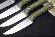 Microtech Steak Knife Set (Set of 4) - M390MK Steel / Stonewashed Finish / OD Green G-10 Handle 3600-10SETOD - Northwest Knives