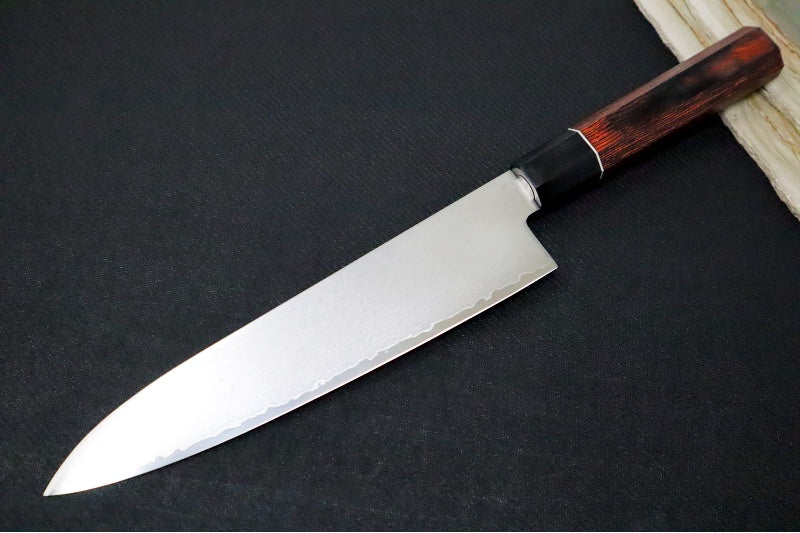 KIWAMI - 8" Chef's Knife - Aus 8 Damascus - Pakkawood Octagon Handle - Made in Seki City, Japan - Northwest Knives