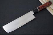 KIWAMI - 6.5" Nakiri Knife - Aus 8 Damascus - Pakkawood Octagon Handle - Made in Seki City, Japan - Northwest Knives