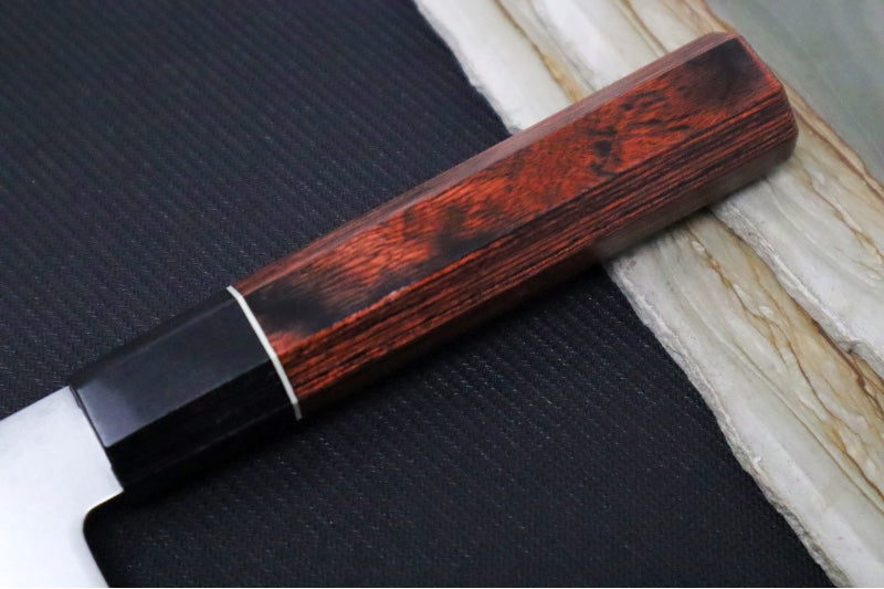 KIWAMI - 6.5" Nakiri Knife - Aus 8 Damascus - Pakkawood Octagon Handle - Made in Seki City, Japan