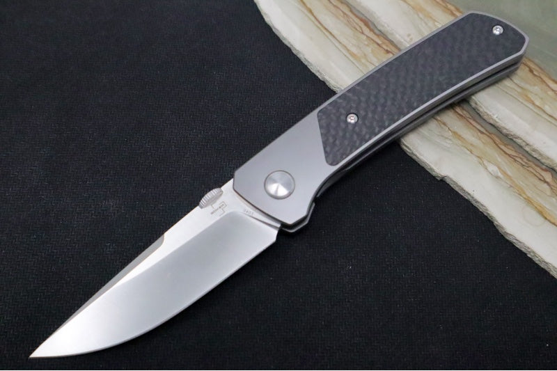 Boker Plus Conductor - Drop Point Blade / Satin Finish / Titanium & Carbon Fiber 01BO514 - Northwest Knives