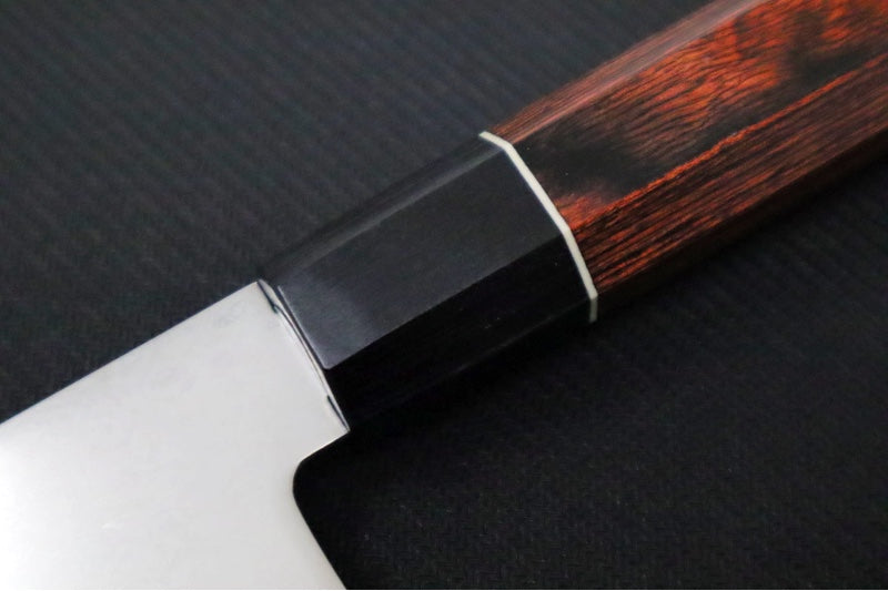 KIWAMI - 6.5" Nakiri Knife - Aus 8 Damascus - Pakkawood Octagon Handle - Made in Seki City, Japan