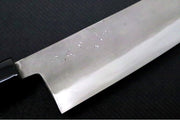 Watanabe Blades - 6.5" Shirouchi Santoku - Stainless Clade Blue Steel - Ho Wood Handle with Plastic Hilt - Made in Seki City, Japan - Northwest Knives