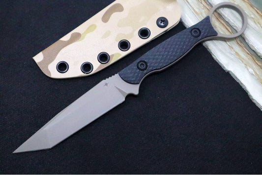 Toor Knives Serpent - Tan KG Gunkote Blade / CPM-3V Steel / Black G-10 Handle / Kydex Sheath
