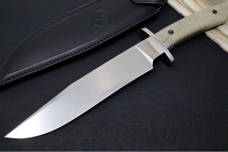 Garage Sale Boker El Gigante Fixed Blade - Canvas Micarta Handle / Leather Sheath