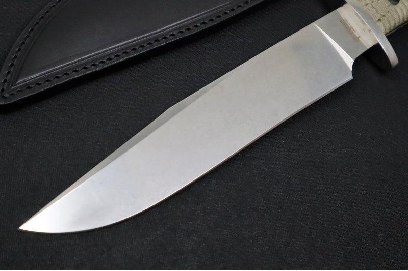 Garage Sale Boker El Gigante Fixed Blade - Canvas Micarta Handle / Leather Sheath