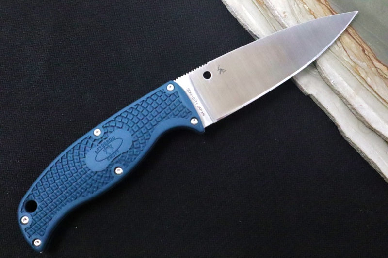 Spyderco Enuff 2 - K390 Steel / Drop Point Blade / Blue FRN Handle FB31PBL2K390