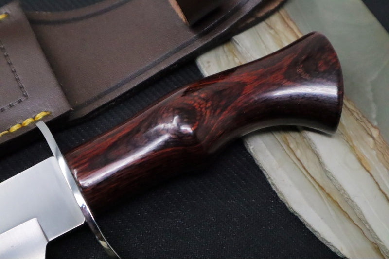 Muela Knives BW-18LR Fixed Blade - Pakkawood Handle / X50CrMoV15 Stainless Steel Blade / Leather Sheath