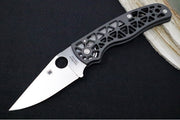 Spyderco Edgerati - Skeletonized Anodized Aluminum Handle / Satin Finished Blade / CPM-S30V Steel C266ALP - Northwest Knives