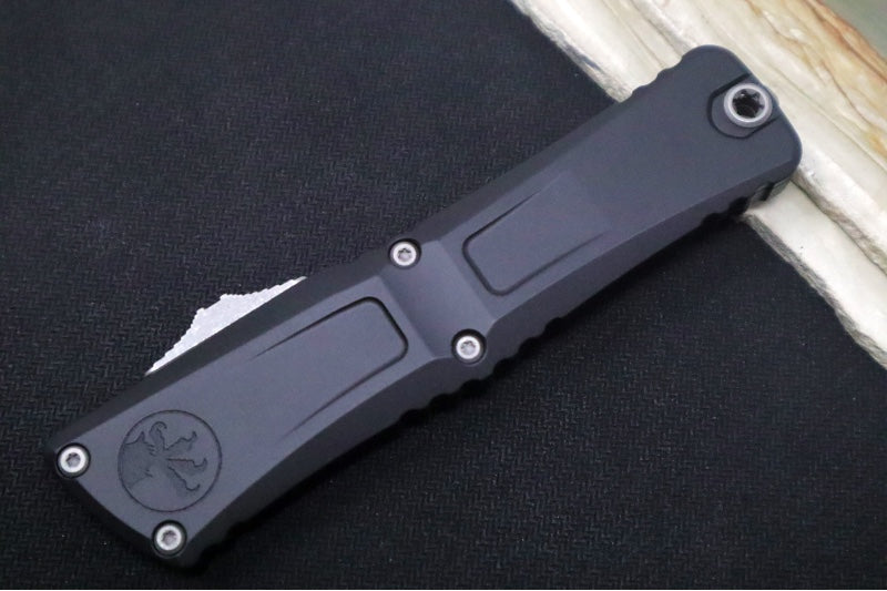 Microtech Combat Troodon OTF Gen III - Apocalyptic Finish / Dagger Blade / Black Handle - 1142-10AP