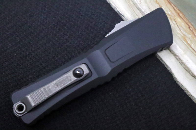 Microtech Combat Troodon OTF Gen III - Apocalyptic Finish / Dagger Blade / Black Handle - 1142-10AP