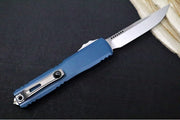 Microtech Ultratech Gen IV OTF Deep Ocean - Stonewash Finish / Drop Point Blade / Deep Ocean Anodized Aluminum Handle 11214-10DO - Northwest Knives