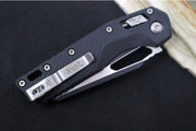Microtech MSI Manual Folder - Black Two-Toned Finished Blade / Fluted Black G-10 Handle 210-1FLGTBK - Northwest Knives