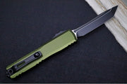Microtech Ultratech Gen IV OTF - Black Finish / Tanto Blade / OD Green Anodized Aluminum Handle 11234-1OD - Northwest Knives