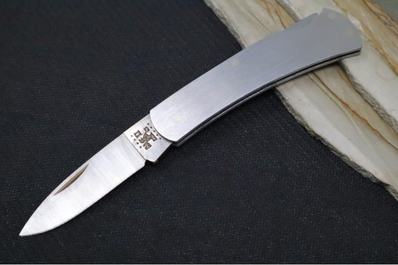 Garage Sale Case Executive Lockback - Brushed Stainless Steel 00041