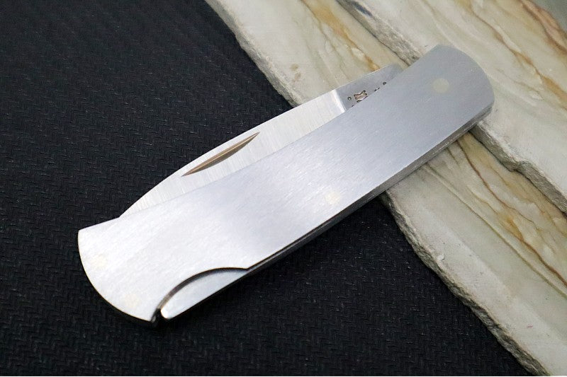 Garage Sale Case Executive Lockback - Brushed Stainless Steel 00041