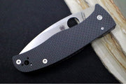 Spyderco Bodacious SPRINT RUN - Black Carbon Fiber Handle / CPM-S90V Steel / Satin Leaf Shaped Blade C263CFP90V - Northwest Knives