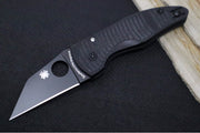 Spyderco Microjimbo Salt - Black G10 Handle / Black DLC Finish / Wharncliffe Blade / CPM-Magancut Steel - C264GMCBKP - Northwest Knives