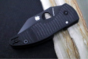 Spyderco Microjimbo Salt - Black G10 Handle / Black DLC Finish / Wharncliffe Blade / CPM-Magancut Steel - C264GMCBKP - Northwest Knives