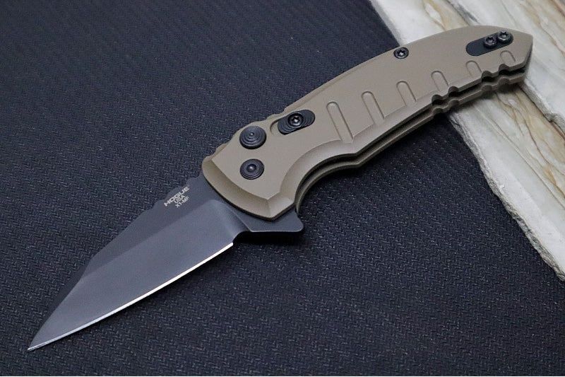Garage Sale Hogue Microflip X1 Manual - Matte Flat Dark Earth Aluminum Handle / Wharncliffe Black Finish 24167