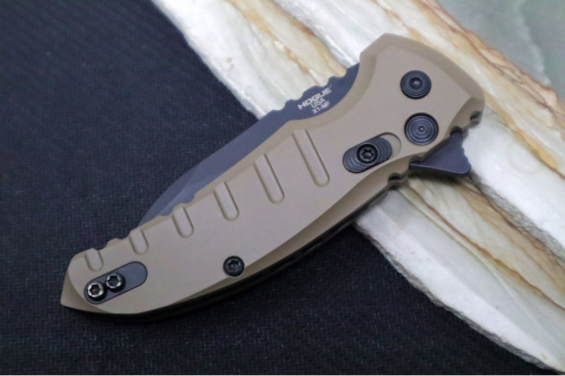 Garage Sale Hogue Microflip X1 Manual - Matte Flat Dark Earth Aluminum Handle / Wharncliffe Black Finish 24167