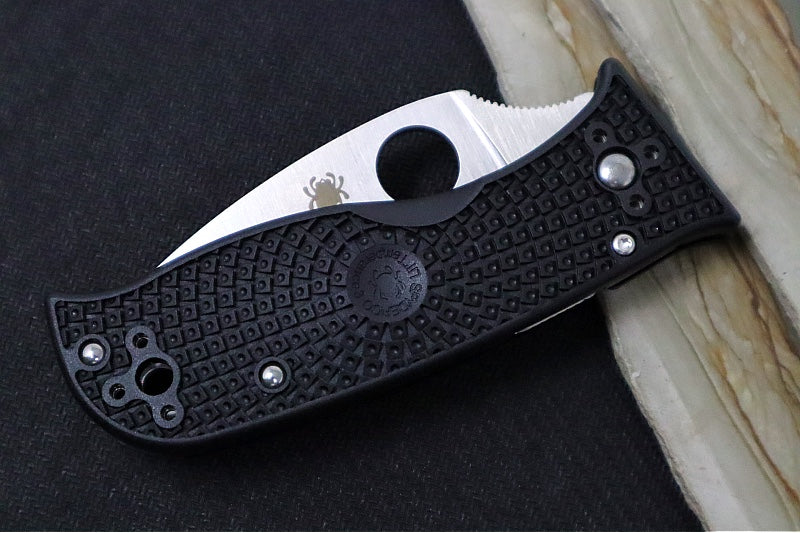Garage Sale Spyderco Lil' Temperance 3 - Black Fiberglass Reinforced Nylon Handle C69PBK3