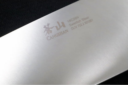 Cangshan Cutlery Oliv Series 8" Chef's Knife - Swedish 14C28N Steel - Solid Olive Wood Handle
