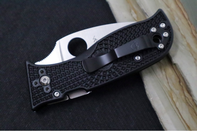 Garage Sale Spyderco Lil' Temperance 3 - Black Fiberglass Reinforced Nylon Handle C69SBK3