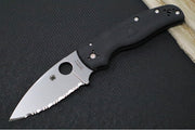 Spyderco Shaman Lightweight - Black FRN Handle / CTS-BD1N Steel / Stonewashed Finish C229SBK - Northwest Knives