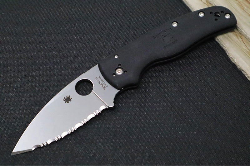 Spyderco Shaman Lightweight - Black FRN Handle / CTS-BD1N Steel / Stonewashed Finish C229SBK - Northwest Knives
