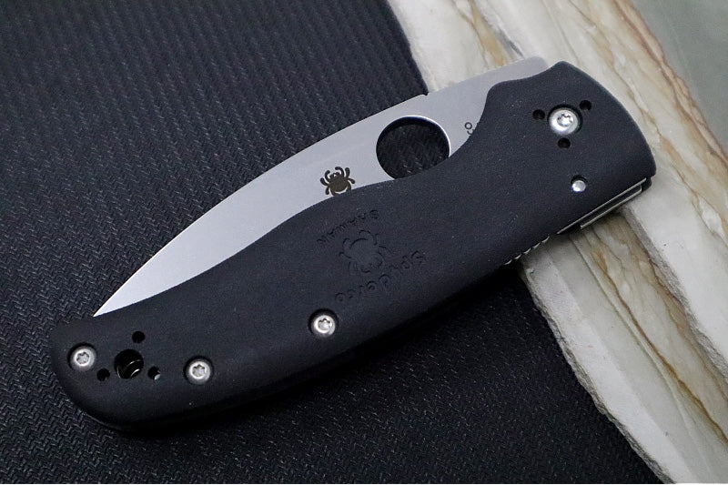 Spyderco Shaman Lightweight - Black FRN Handle / CTS-BD1N Steel / Stonewashed Finish C229SBK - Northwest Knives