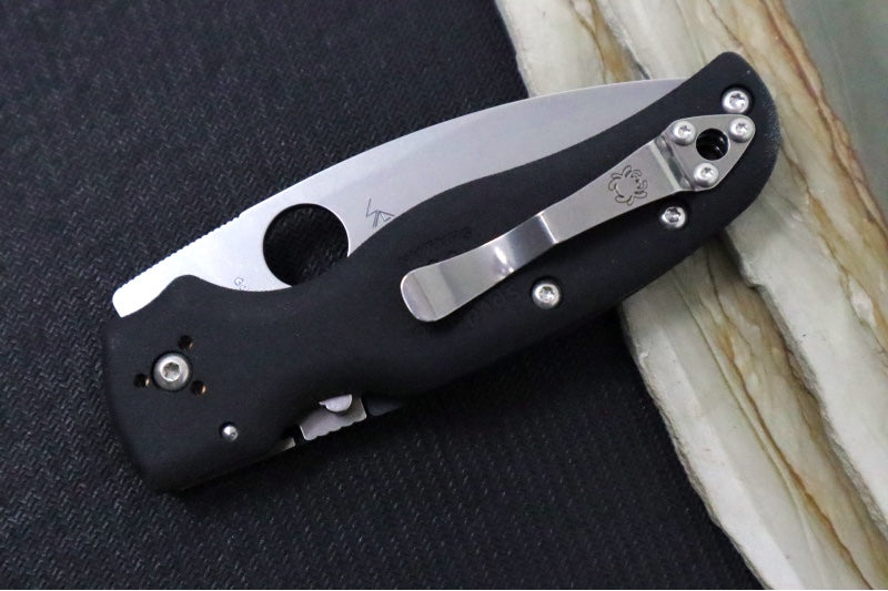 Spyderco Shaman Lightweight - Black FRN Handle / CTS-BD1N Steel / Stonewashed Finish C229SBK - Northwest Knives