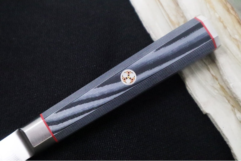 Cangshan Cutlery YARI Series 2pc Carving Set - Forged X-7 Damascus - Ashwood Storage Box 501332