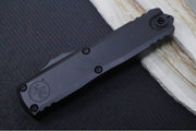 Microtech UTX-85 OTF Gen IV- Single Edge Blade / Black Finish / Black Anodized Aluminum Handle 12314-1T - Northwest Knives
