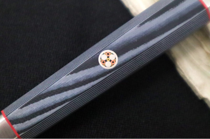 Cangshan Cutlery YARI Series 5" Serrated Utility Knife - Forged X-7 Damascus - Gray Magnetic Sheath 501264