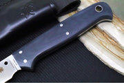 Spyderco Shelter Cove Fixed Blade - 8Cr17MoV Steel / Trailing Point Blade / Black Contoured G-10 Handle FB52GP - Northwest Knives