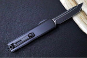 Microtech UTX-85 OTF Gen IV Tactical - Tanto Blade / Black Finish / Black Anodized Aluminum Handle 12334-1T - Northwest Knives