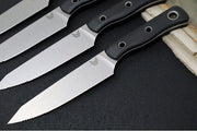Benchmade 4001 Table Knife Set - TumbledFinish / CPM-154 Steel / Black G-10 Handles - Made in Portland, Oregon USA - Northwest Knives