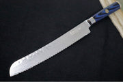 Cangshan Cutlery Kita Series 9" Bread - 67 Layered Forged X-7 Damascus - Magnetic Wood Saya Sheath 501400 - Northwest Knives
