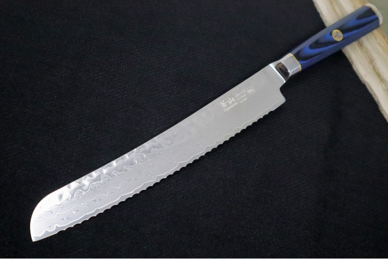 Cangshan Cutlery Kita Series 9" Bread - 67 Layered Forged X-7 Damascus - Magnetic Wood Saya Sheath 501400 - Northwest Knives