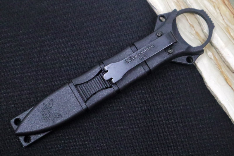 Benchmade 173BK Mini SOCP Dagger - 440C Black Dagger Blade / Injection Molded Plastic Sheath - Northwest Knives