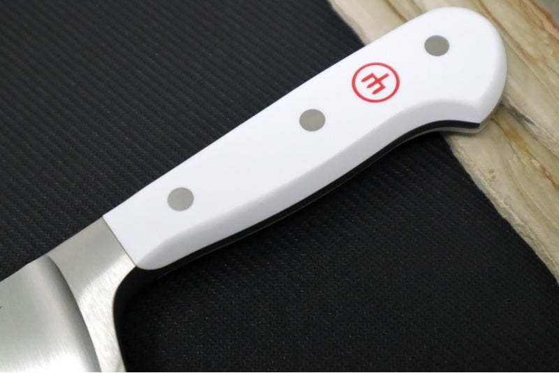 Wusthof Classic White - 8" Chef's Knife - Fully forged German stainless steel (X50 CrMoV 15) - Made in Solingen, Germany