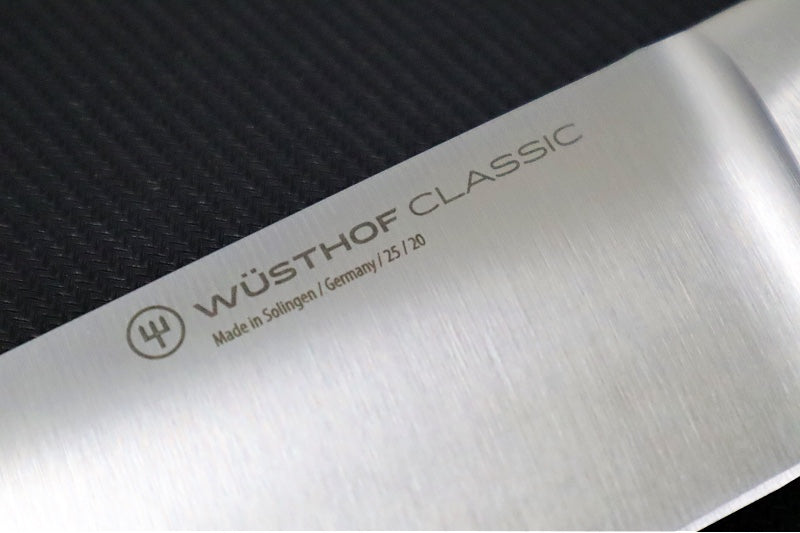 Wusthof Classic White - 8" Chef's Knife - Fully forged German stainless steel (X50 CrMoV 15) - Made in Solingen, Germany