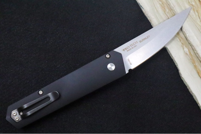 Boker Kwaiken Compact Auto - 154CM Steel / Stonewashed Kwaiken Blade / Black Anodized Aluminum 01BO254