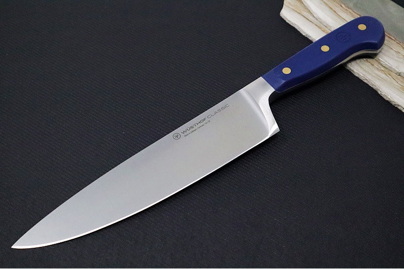 Wusthof Classic - Wild Blueberry - 8" Chef's Knife - Fully forged German stainless steel (X50 CrMoV 15) - Made in Solingen, Germany